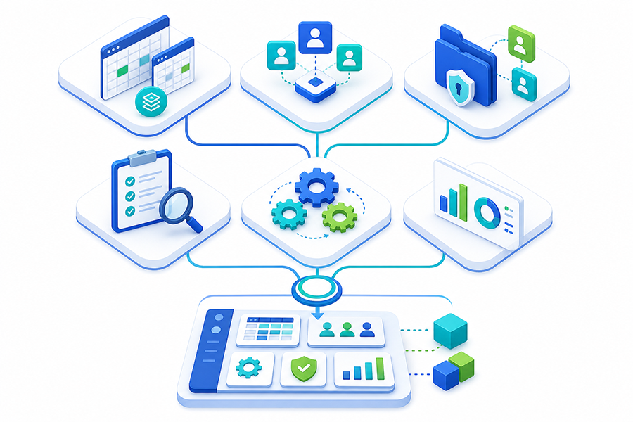 Signals that online software is needed Signals involving duplicated data, multiple users, permissions, tracking, automation and reports